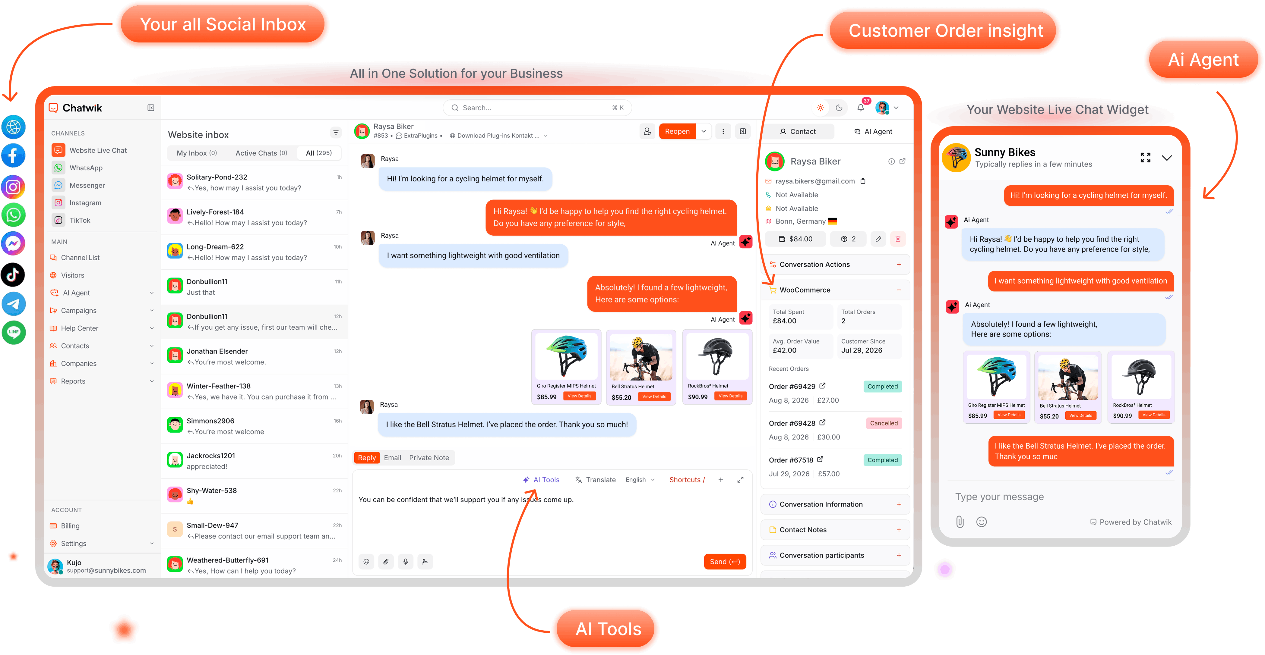 Chatwik All-in-one Customer Support Platform Overview