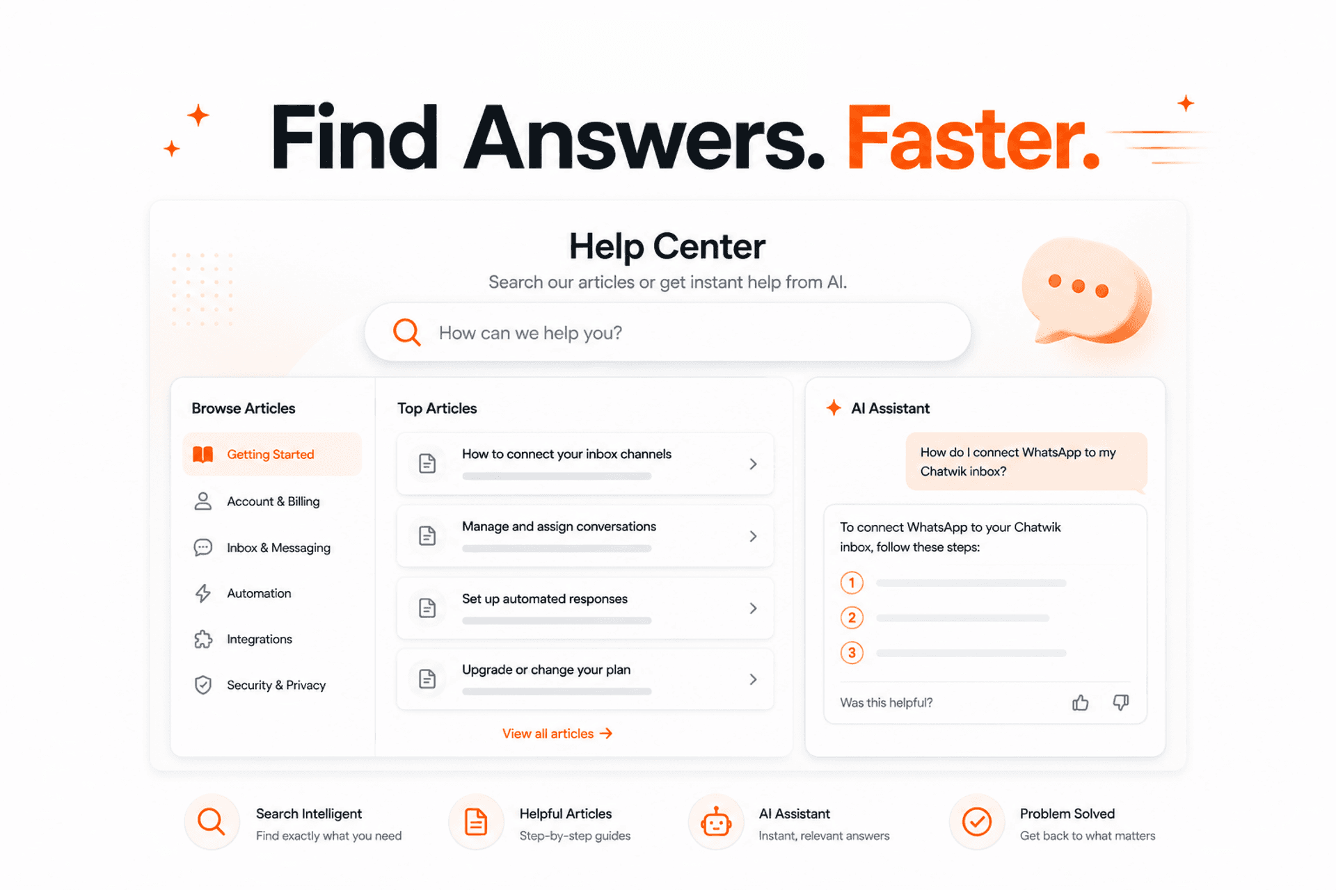 Chatwik Find Answers Faster Knowledge Base Interface